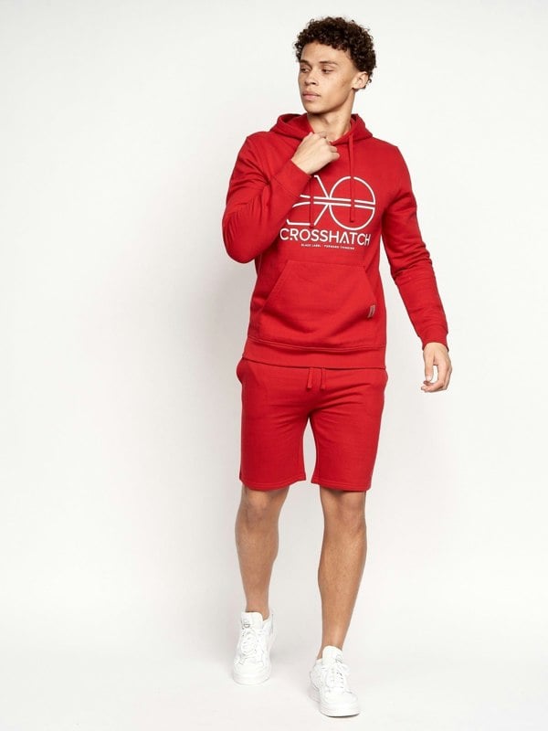 Crosshatch Bengston Jog Shorts Red