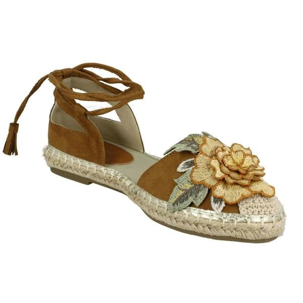 Spot On Ladies Spot On Ankle Tie Up Espadrilles F2263