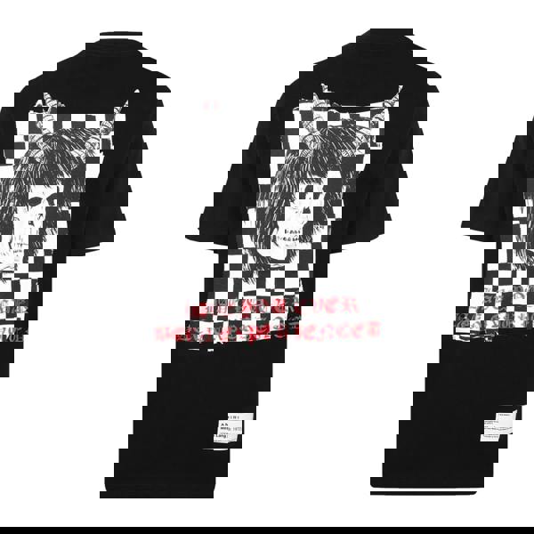 Amiri Wes Lang Checker Skull T-Shirt   in  Black