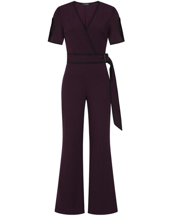 HotSquash Contrast Piping Detail Jumpsuit