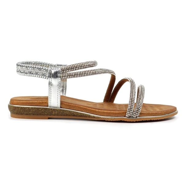 Lunar Womens Cortez Sandals - Silver
