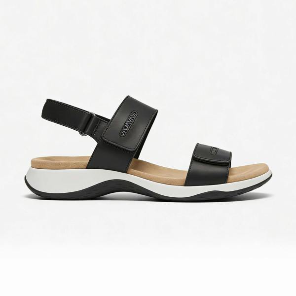 Free Spirit Free Spirit GRENADA Womens Cross Strap Sandals Black
