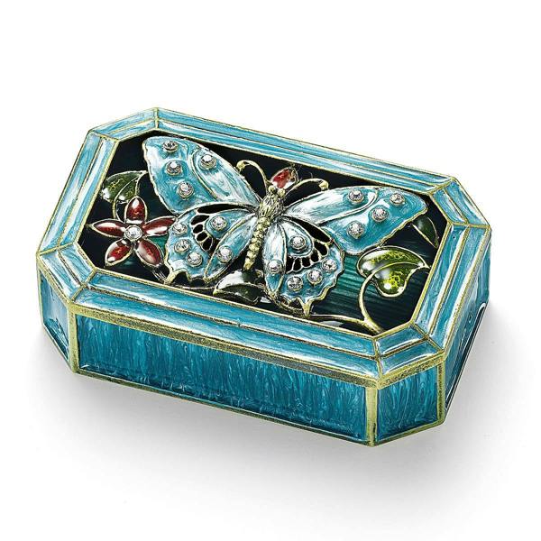 Museum Selection Blue Butterfly Enamel Box