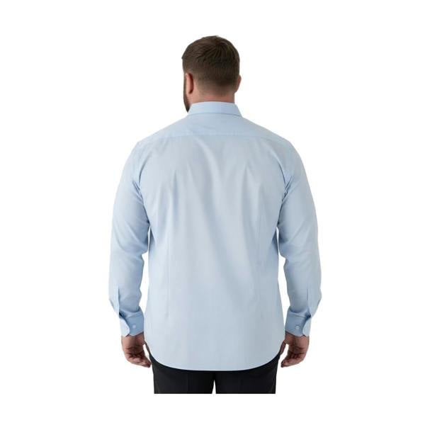 Duke Mens Oliver D555 Stretch Kingsize Shirt - Sky Blue - 