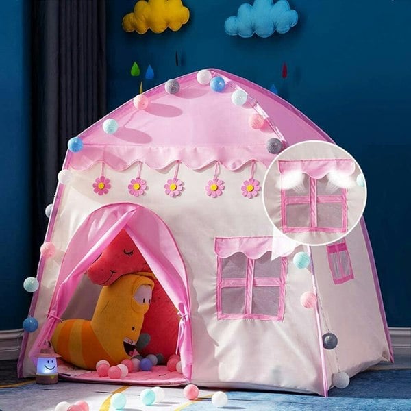 Dreamy Pink Castle Play Tent Living and Home