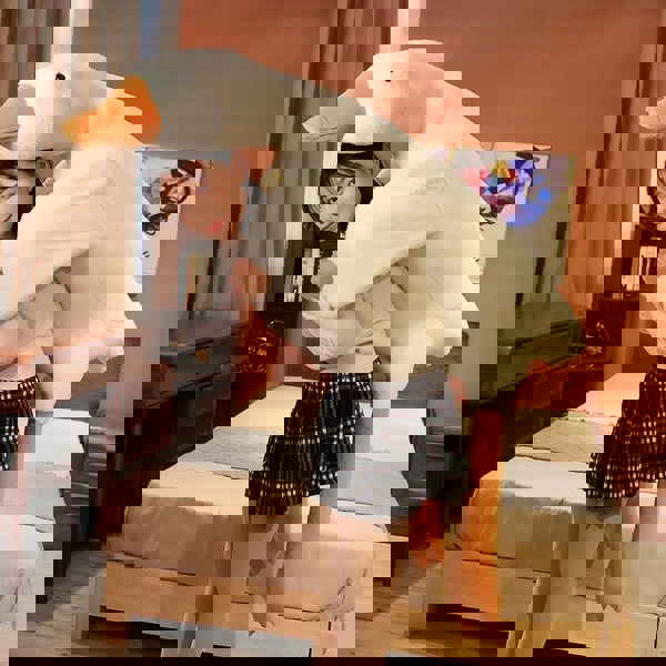 Anyhouz Anypillow Side Sleep Body Pillow Cute Huge White Goose Stuffed Animal Sleeping Pillow 50CM