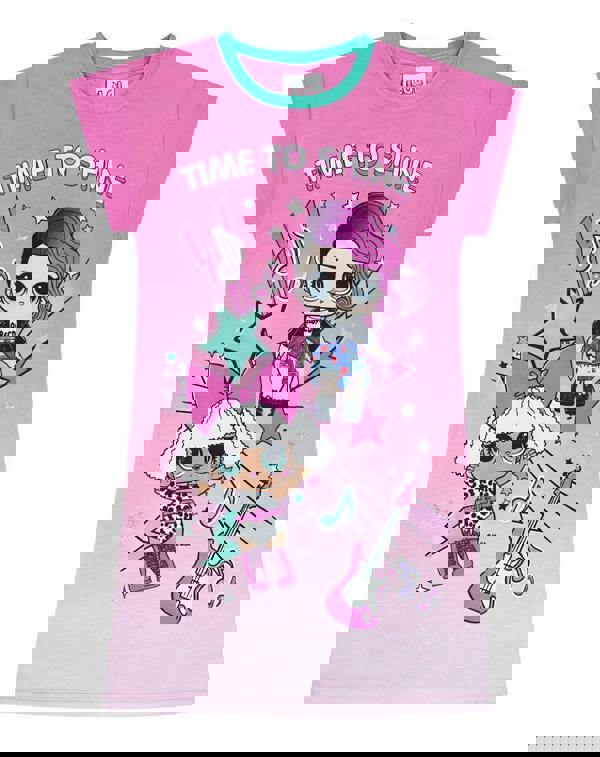 LOL Surprise! Girls Black LOL Doll Short Sleeve Nightdress