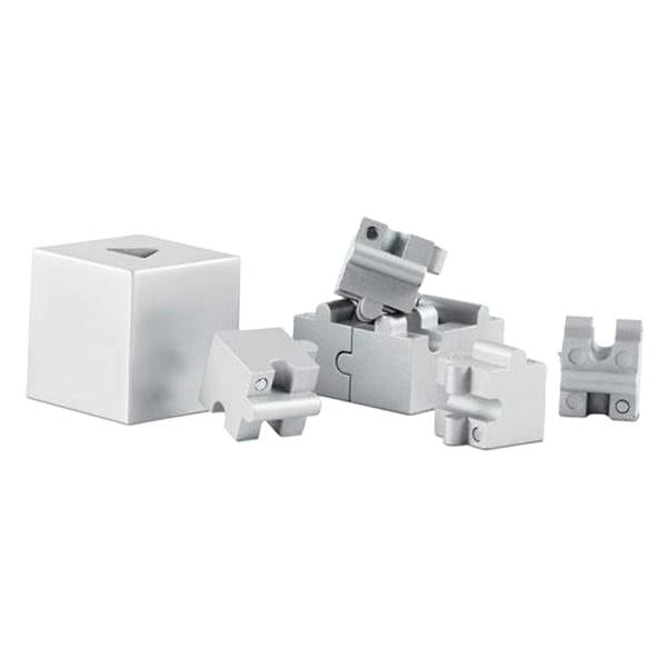 MidOcean Kubzle Metal 3D Puzzle - Matt Silver - 