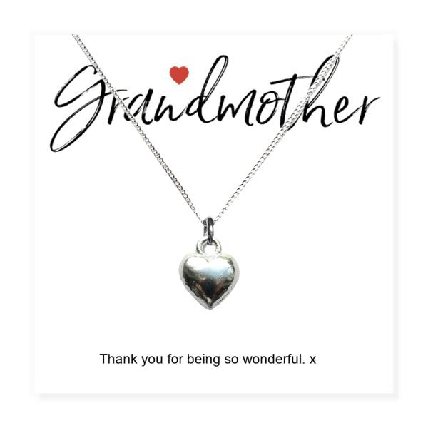 Aye Do Gifts Grandmother Little Quote Gift Card with Heart Necklace