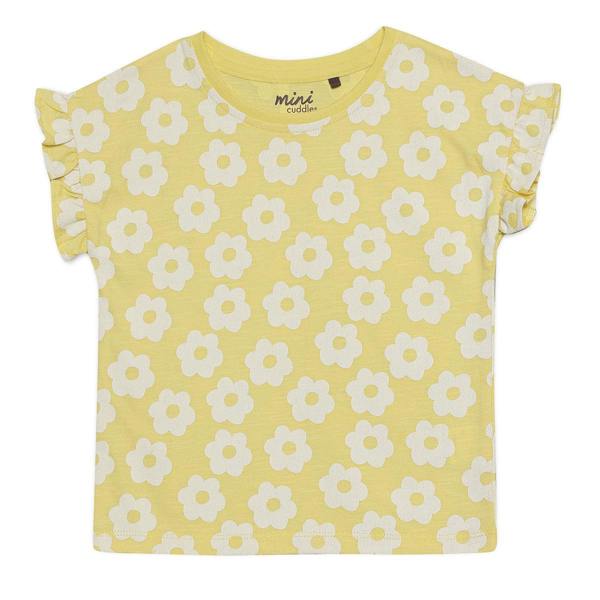 Mini Cuddles Baby Girls 3pk Floral Printed Knit Tops, Multicolour