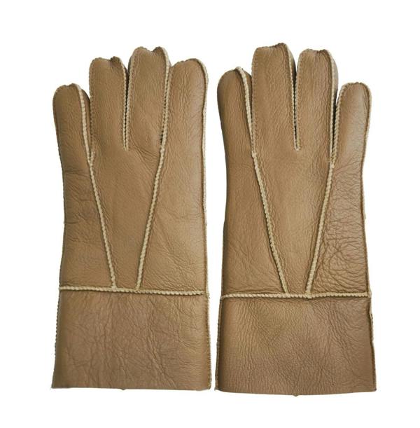 Infinity Leather Unisex Sheepskin Leather Gloves with Roll Up/Down Cuff