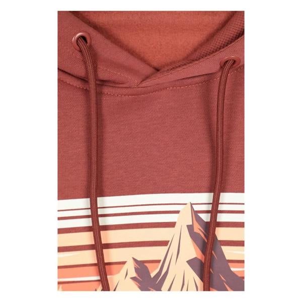 Mountain Warehouse Mens Mountain Scene Hoodie - Rust - 