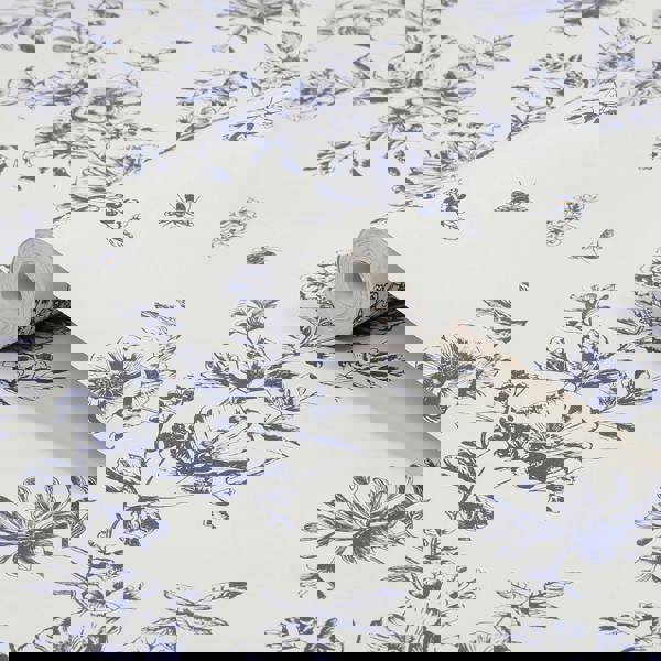Joules Honey Floral Wallpaper - Creme - 10m