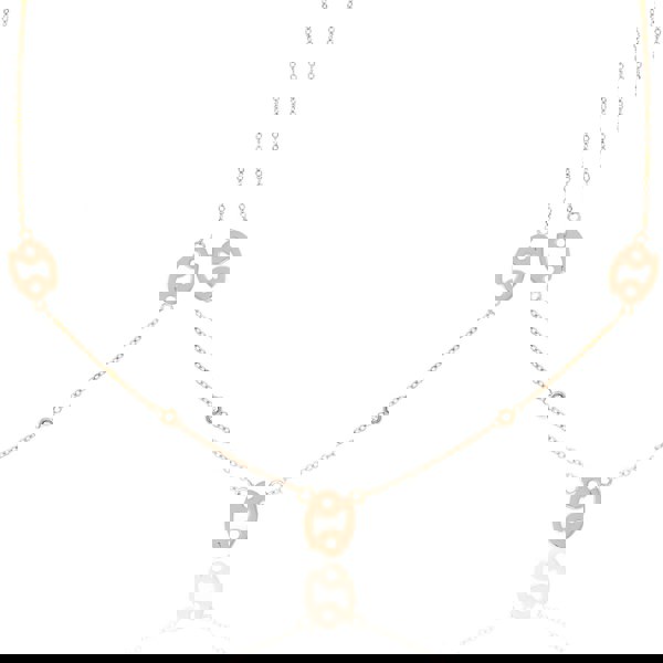 Say It With Cancer Necklace with CZ Stones - Rose Gold Plated