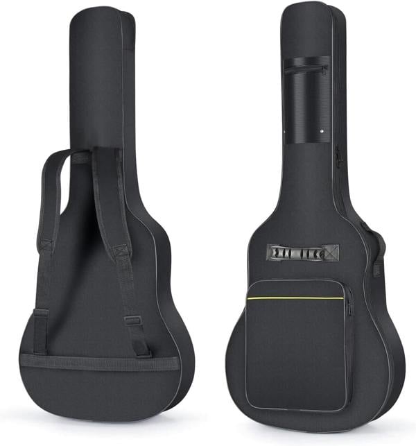 40–41 Inch Acoustic Guitar Gig Bag, Waterproof Padded Carry Case with Backpack Shoulder Straps, Handle and Protective Storage for Classical Guitars