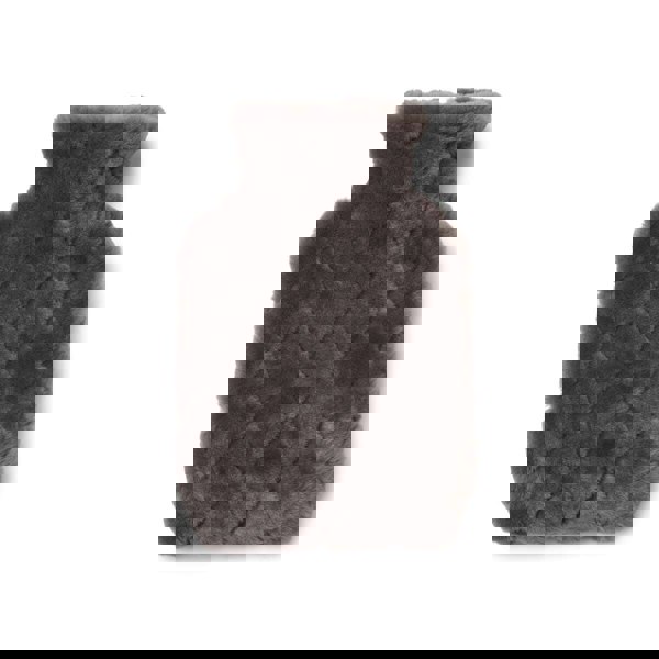 Leaf Hot Water Bottle Dark Grey