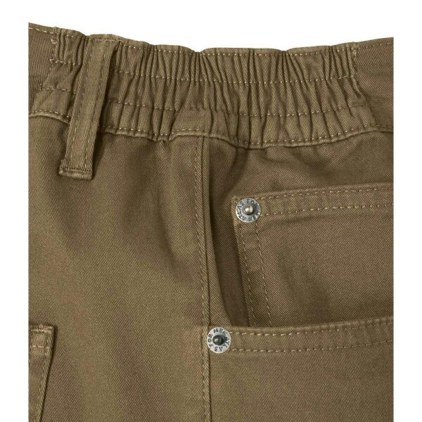 Atlas For Men Mens Elasticated Waist Regular Trousers - Brown