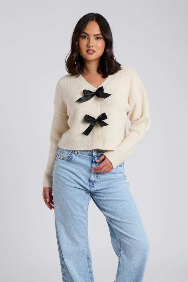 Urban Bliss Bow Front Cardigan