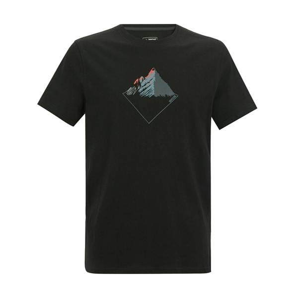 Regatta Mens Breezed Mountain Peaks T-Shirt - Black - 