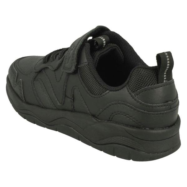Clarks Boys Clarks Lightweight Paw Print Detailed School Shoes Clowder Sprint