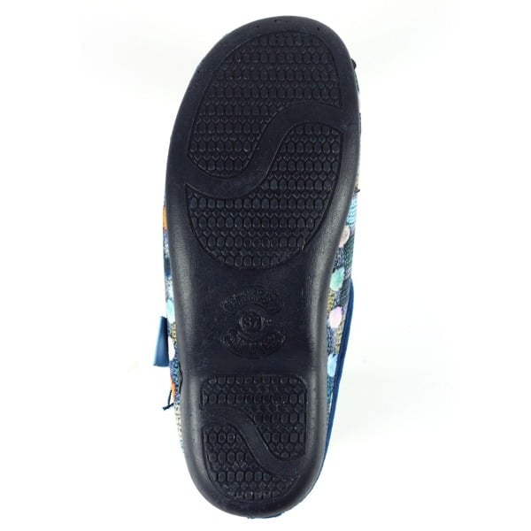 Lunar Women's Crackle Slippers - Navy