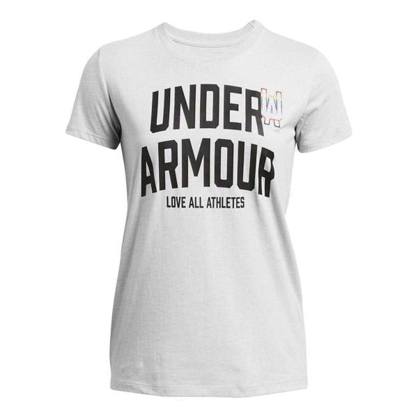 Under Armour Womens/Ladies Pride Embroidered Crew Neck T-Shirt - Grey - 