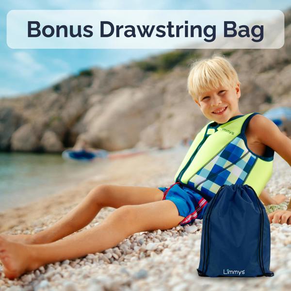 Limmys Premium Neoprene Swim Vest - Neon Green