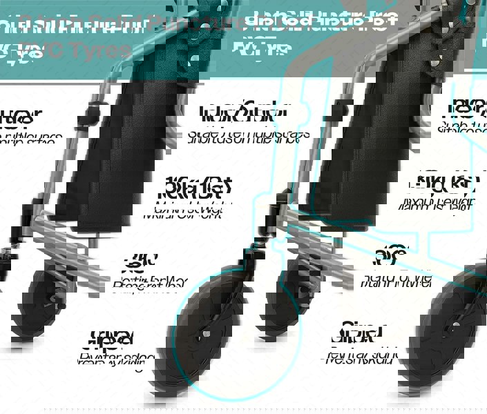 Aidapt Three Wheeled Walker  Silver