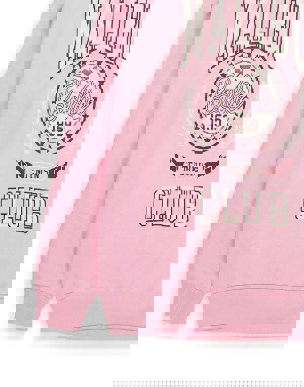 Barbie Womens Pink Malibu Club Sweatshirt