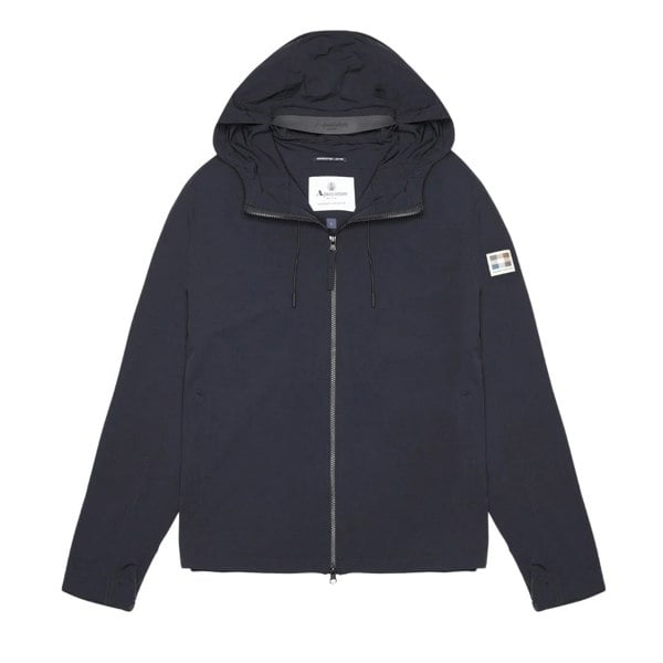 Aquascutum Active Hooded Stretch Windbreaker Navy M