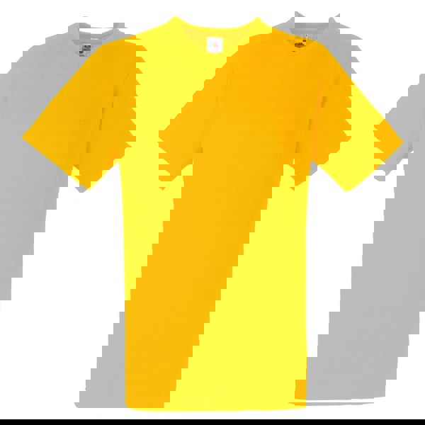 Fruit Of The Loom Mens Valueweight V-Neck, Short Sleeve T-Shirt - Sunflower