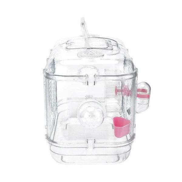 Portable Transparent Hamster Cage Living and Home
