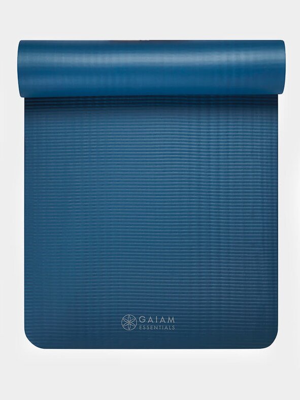 Gaiam Essential Fitness Yoga Mat 10mm - Navy