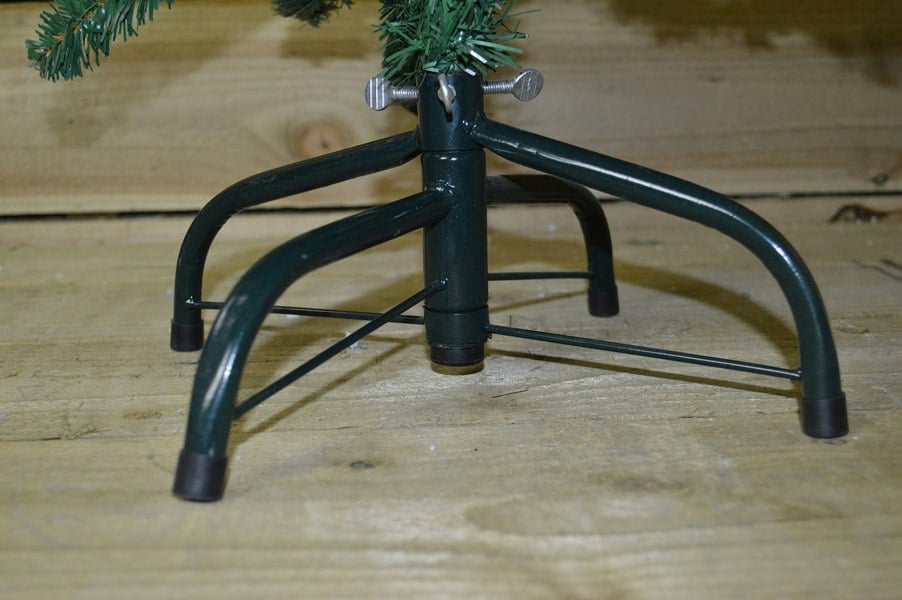 Samuel Alexander 2.2m (7.5ft) Premier Plain Green Spruce Pine Slim Christmas Tree with Stand