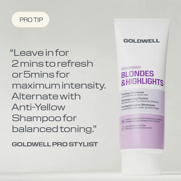 Goldwell Goldwell Dualsenses Blondes & Highlights Purple Toning Shampoo 250ml 250 ml