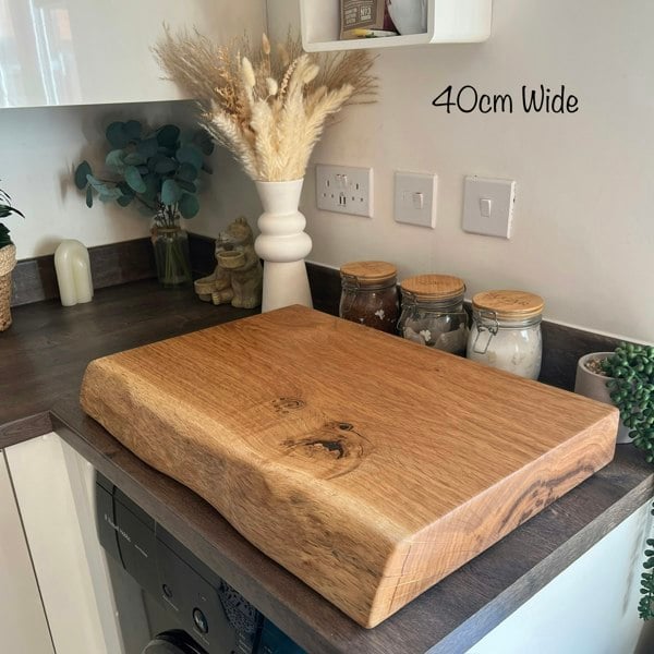 Giraffes & Craftz XXL Thick Oak Live Edge James Martin Style Chopping Board