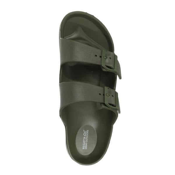Regatta Mens Brooklyn Dual Straps Sandals - Dark Khaki - 