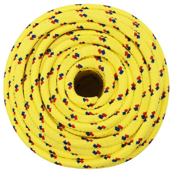 Berkfield Boat Rope Yellow 12 mm 250 m Polypropylene
