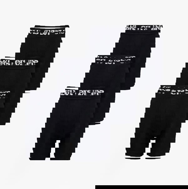 Levi's REPEAT LOGO Mens 3-Pack Trunks Black