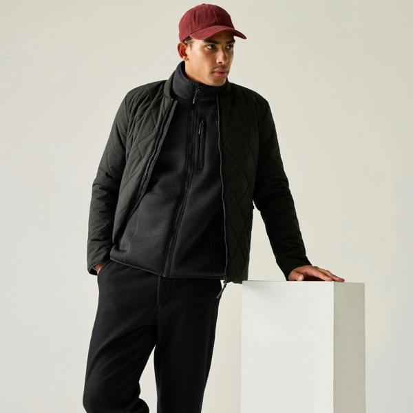 Regatta Mens Harvin Quilted Jacket - Black