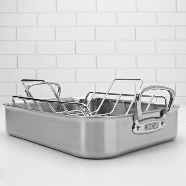 Hestan Classic Roasting Tray & Rack: Small - 37cm x 31cm x 7.5cm