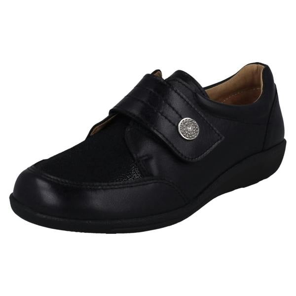 DB Shoes Ladies DB Shoes 2V Fitting Flat Shoes Ember
