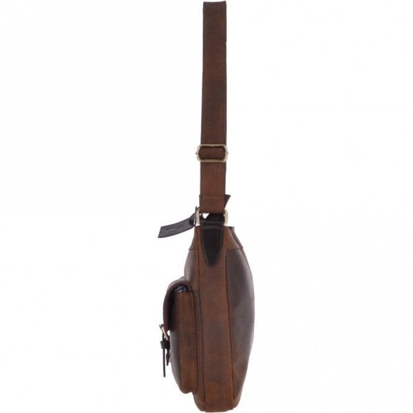 Ashwood Vintage Oily Hunter Leather Travel Bag Brown: Doug