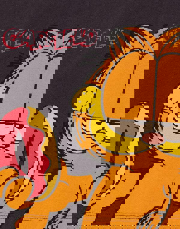 Garfield Girls Grey Character Cropped Short Sleeved T-Shirt