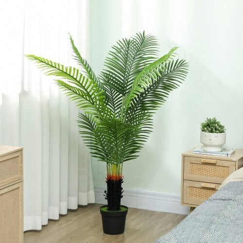 Wyld Haus Nomovi Artificial Areca Palm With Full Canopy Leaf Design In Pot 150cm Green
