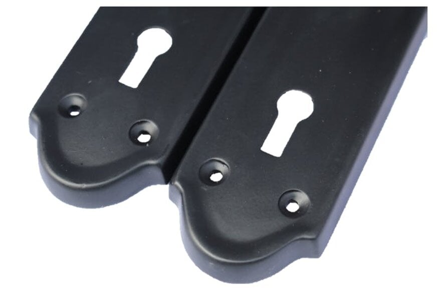 EDH Door Hardware Askworth Door Handle Set – Matt Black Internal Lock Door Handles 170mm x 48mm