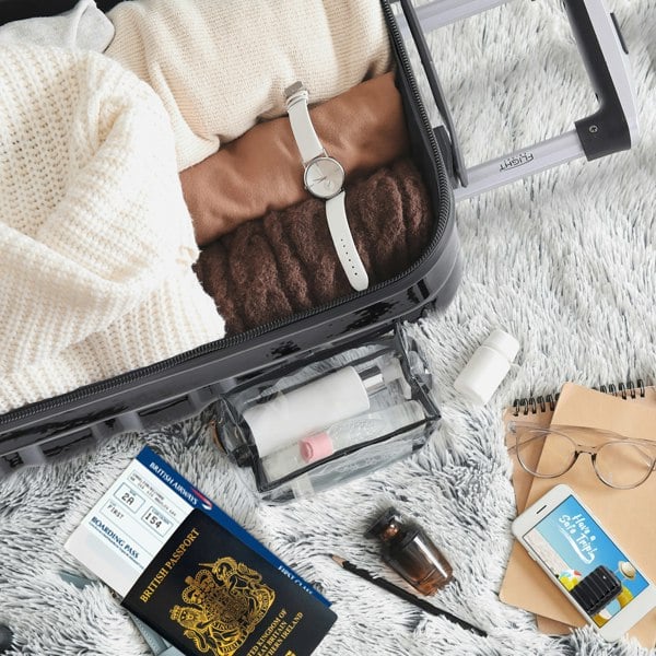 Flight Knight 29" Large Suitcase Check-in Hold Luggage Hard Shell 4 Wheels TSA Lock