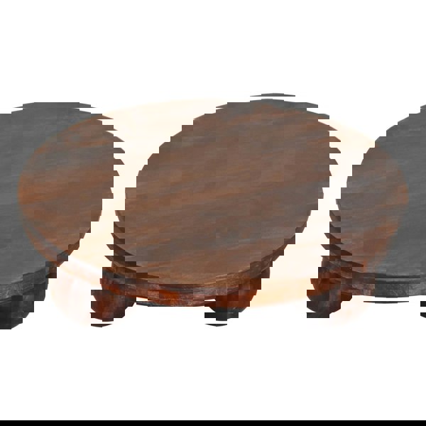 Artisan Furniture Solid Wood California Walnut Central Table with Ball Feet