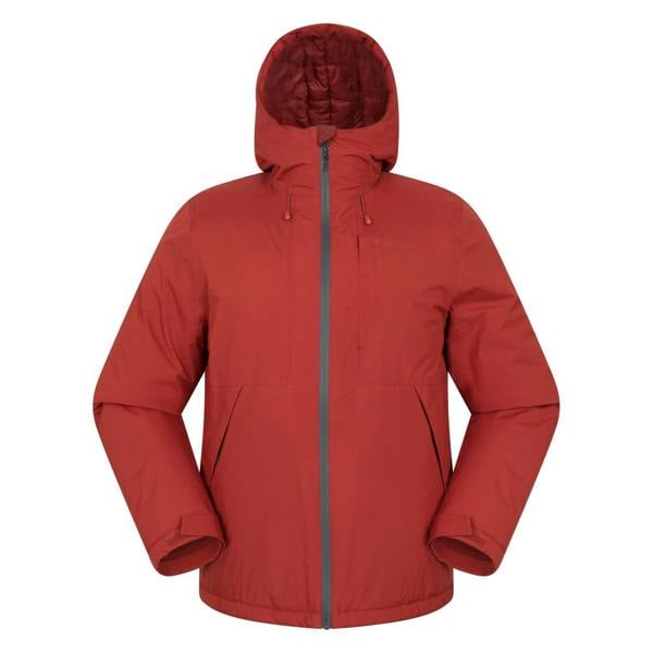 Mountain Warehouse Mens Heard Padded Waterproof Jacket - Rust