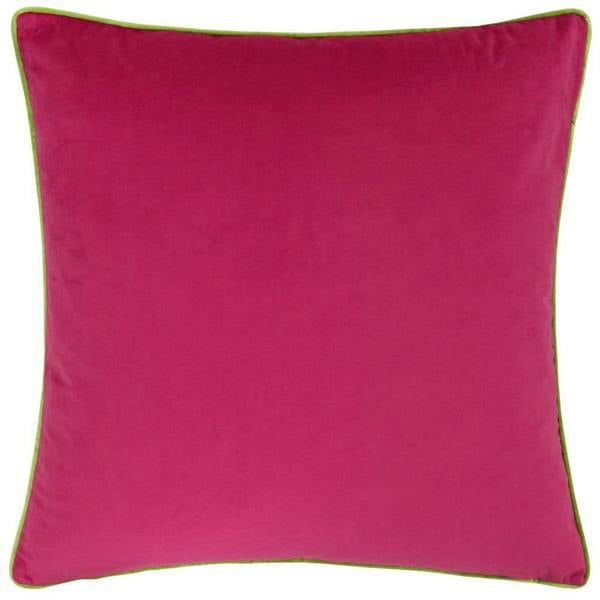 Furn Meridian Velvet Cushion Cover - Hot Pink/Lime